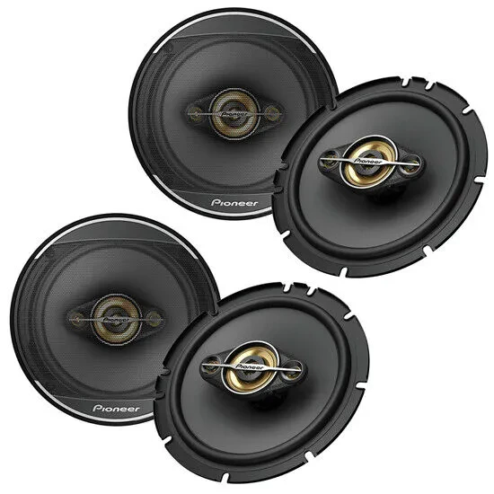 (2-Pairs) Pioneer TS-A1681F 320W RMS 6.5" 4-way Coaxial Speakers