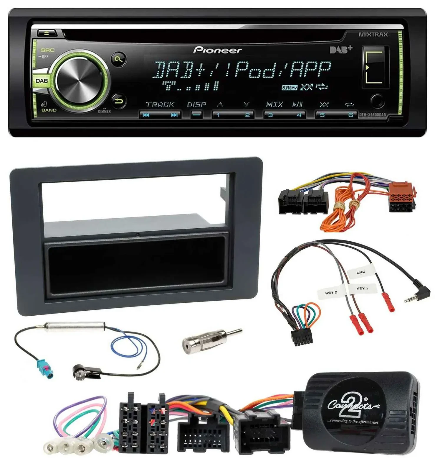 Pioneer DAB USB MP3 Lenkrad CD Autoradio für Saab 9-5 YS3E Facelift 2005-2011