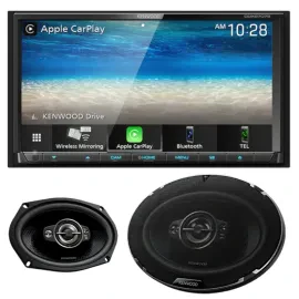 Kenwood DDX9707S 6.95" Touchscreen Multimedia Receiver + 6x9" Coaxial Speakers