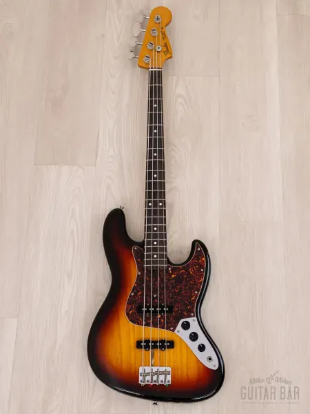 Бас-гитара Fender Extrad Custom Edition 1962 Jazz Bass JB62-128 JJ Sunburst w/case Japan 1991