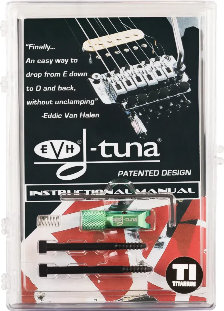 EVH® D-Tuna® Titanium, Green Model #: 5551121463 - Change to Drop D in second