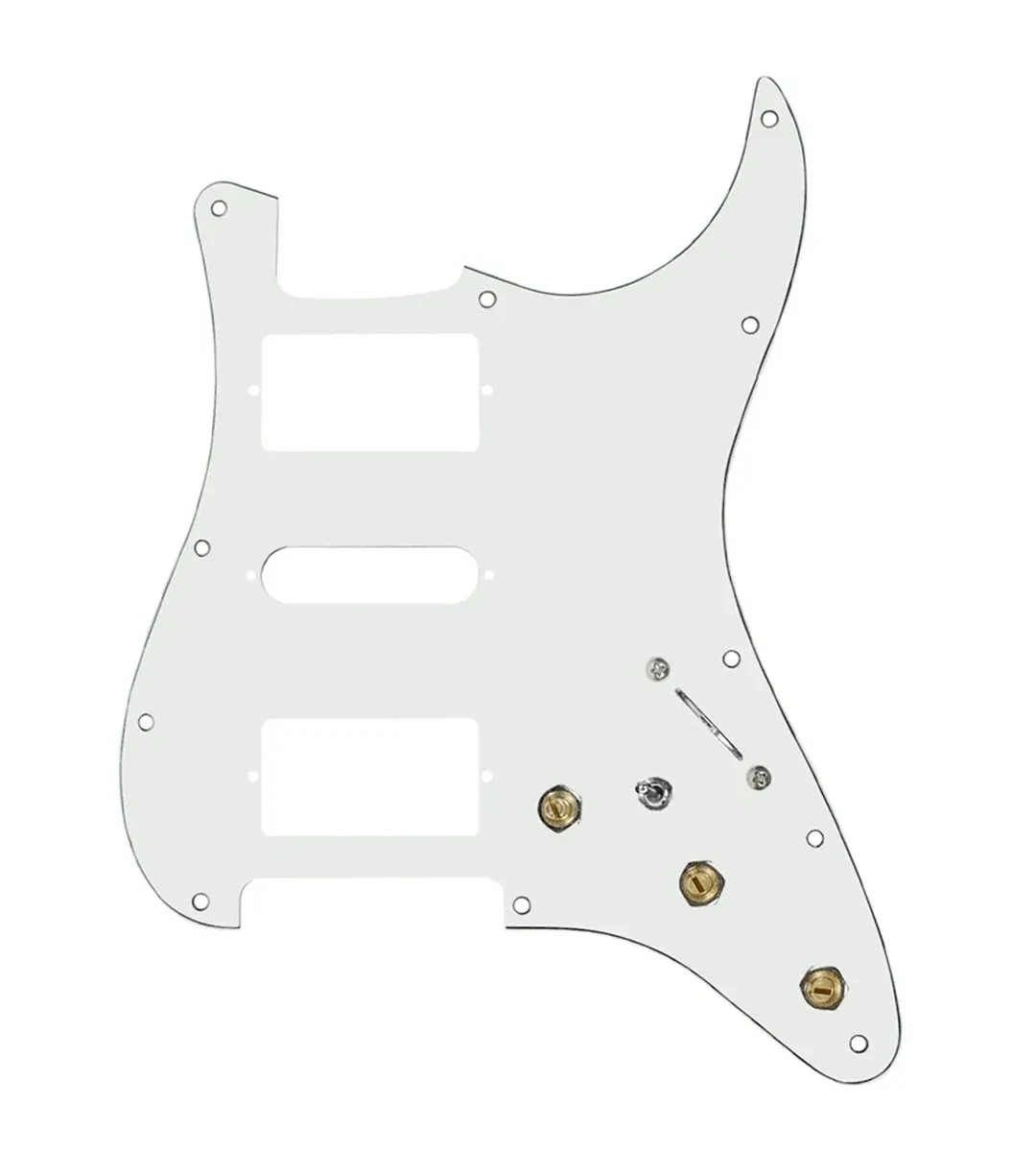 920D Custom HSH Pre-Wired Pickguard for Strat With A Parchment Pickguard and ...