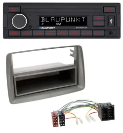 Blaupunkt MP3 AUX USB 1DIN Autoradio für Fiat Panda (169 2003-2012) grau