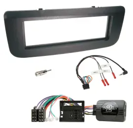 Einbauset Lenkradadapter DIN Autoradio für Skoda Fabia 07-14 Praktik Roomster sc