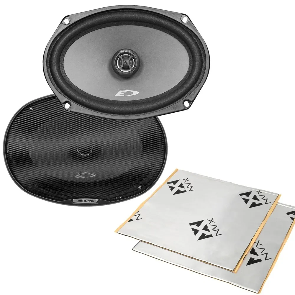Alpine SXE-6926S 45W RMS 6x9” Coaxial Speaker w/ Sound Damping