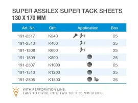 KOVAX Assilex ST sheets 130 x 170mm K1200