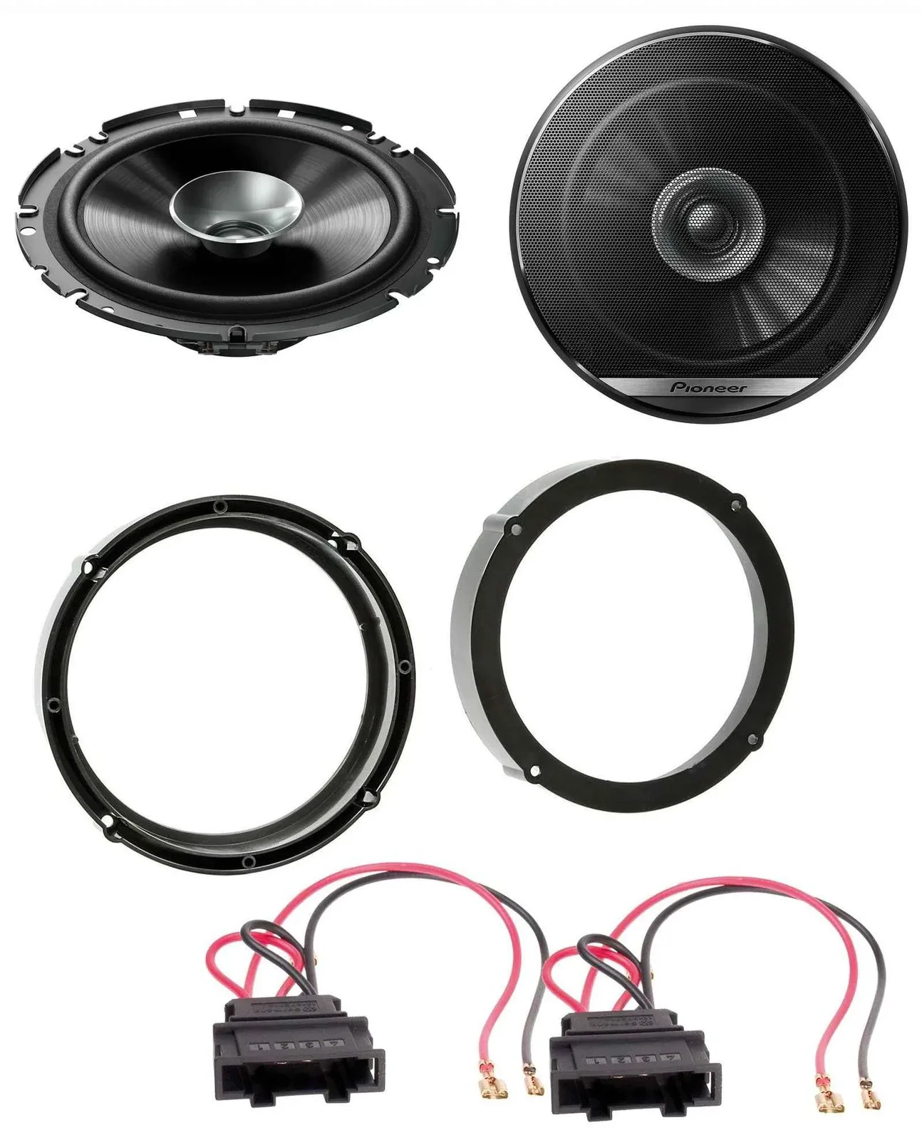 Pioneer 16,5cm 280Watt Lautsprecher für VW Amarok EOS Golf Tiguan up! Tür Front