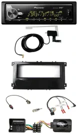 Автомагнитола для Ford Focus/Galaxy/C-Max (с 2007) Pioneer Bluetooth, DAB, USB, совместимая с управлением на руле