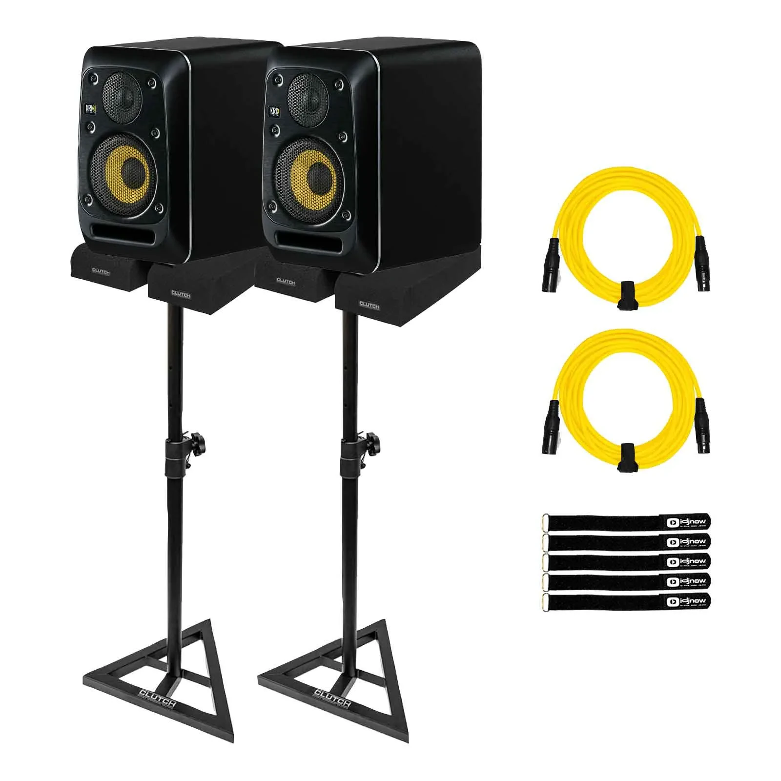 KRK V6 Series 5 6.5" Powered Studio Monitor 2-Pack with Stands Package