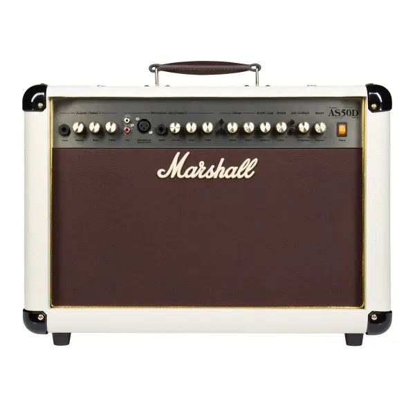 Комбоусилитель для акустической гитары Marshall AS50DC Acoustic Soloist Creme 50W 2x8