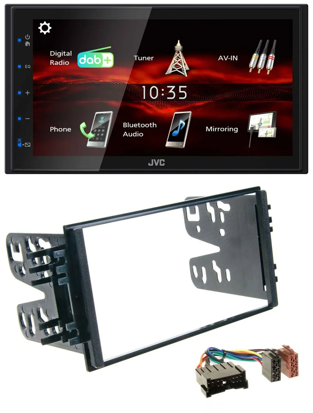 JVC USB Bluetooth MP3 DAB 2DIN Autoradio für Kia Carnival (2001-2005)