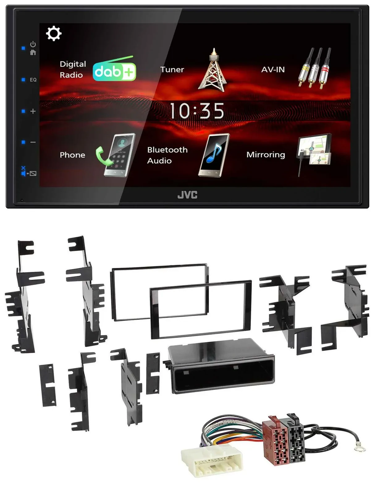 JVC USB Bluetooth MP3 DAB 2DIN Autoradio für Nissan Juke Navara NV ab 12