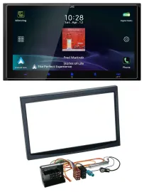 JVC USB Bluetooth 2DIN DAB MP3 Autoradio für Citroen C3 C2 Berlingo Jumpy schwar