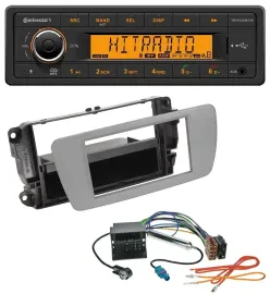 Continental MP3 Bluetooth AUX USB Autoradio für Seat Ibiza (ab 08) - dublingrau