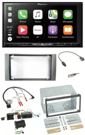 Pioneer 2DIN Lenkrad USB DAB DVD Bluetooth Autoradio für Ford Kuga 2008-2012 sil