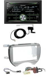 Pioneer CD USB MP3 Bluetooth 2DIN DAB Autoradio für Nissan Micra 2010-2013 silbe