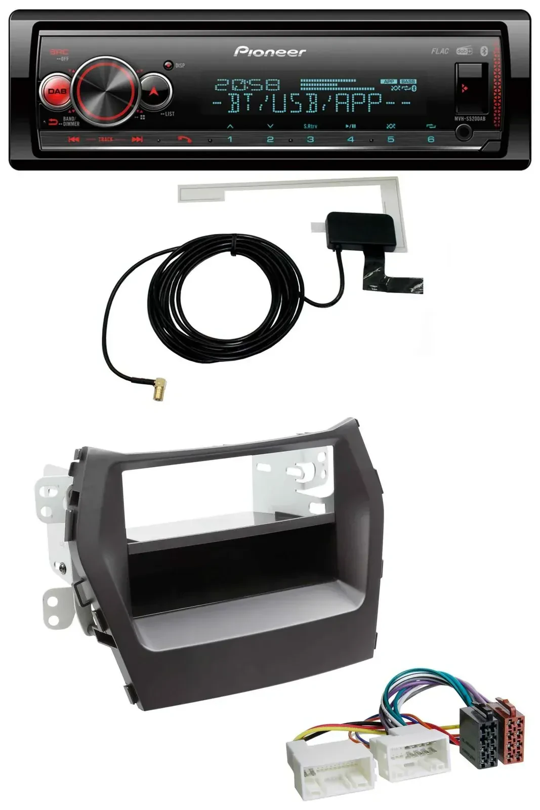 Автомагнитола для Hyundai Santa Fe (с 2012) Pioneer Bluetooth, DAB, USB, MP3