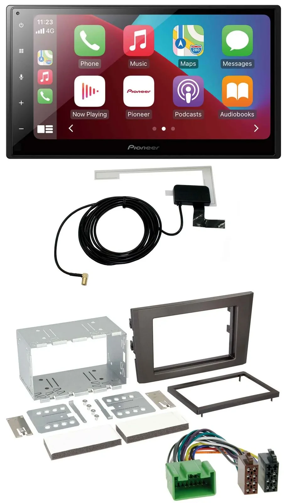 Автомагнитола для Volvo XC90 (2007–2014) Pioneer 2DIN, USB, Bluetooth, DAB, MP3, 16-pin