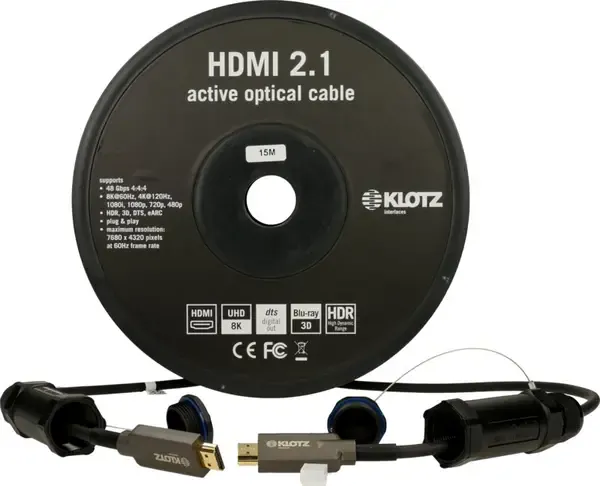 Компонентный кабель Klotz FOAUHR075 Black 75 м