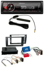 Pioneer MP3 DAB 1DIN AUX USB Autoradio für Audi A4 B6 B7 01-08 Symphony Aktivsys