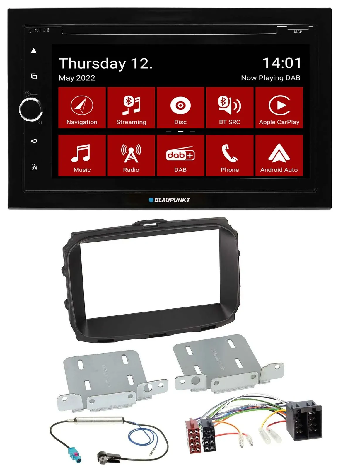 Автомагнитола для Alfa Romeo Giulietta 2013–2021 Blaupunkt 2DIN MP3/DVD Bluetooth DAB USB