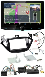 Kenwood Bluetooth DAB TMC 2DIN Lenkrad USB Navigation für Opel Adam Corsa E ab 2