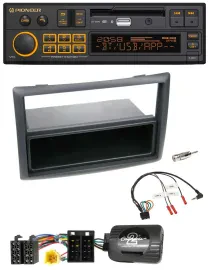 Pioneer DAB Lenkrad USB Bluetooth Autoradio für Renault Megane 2007-2008 schwarz