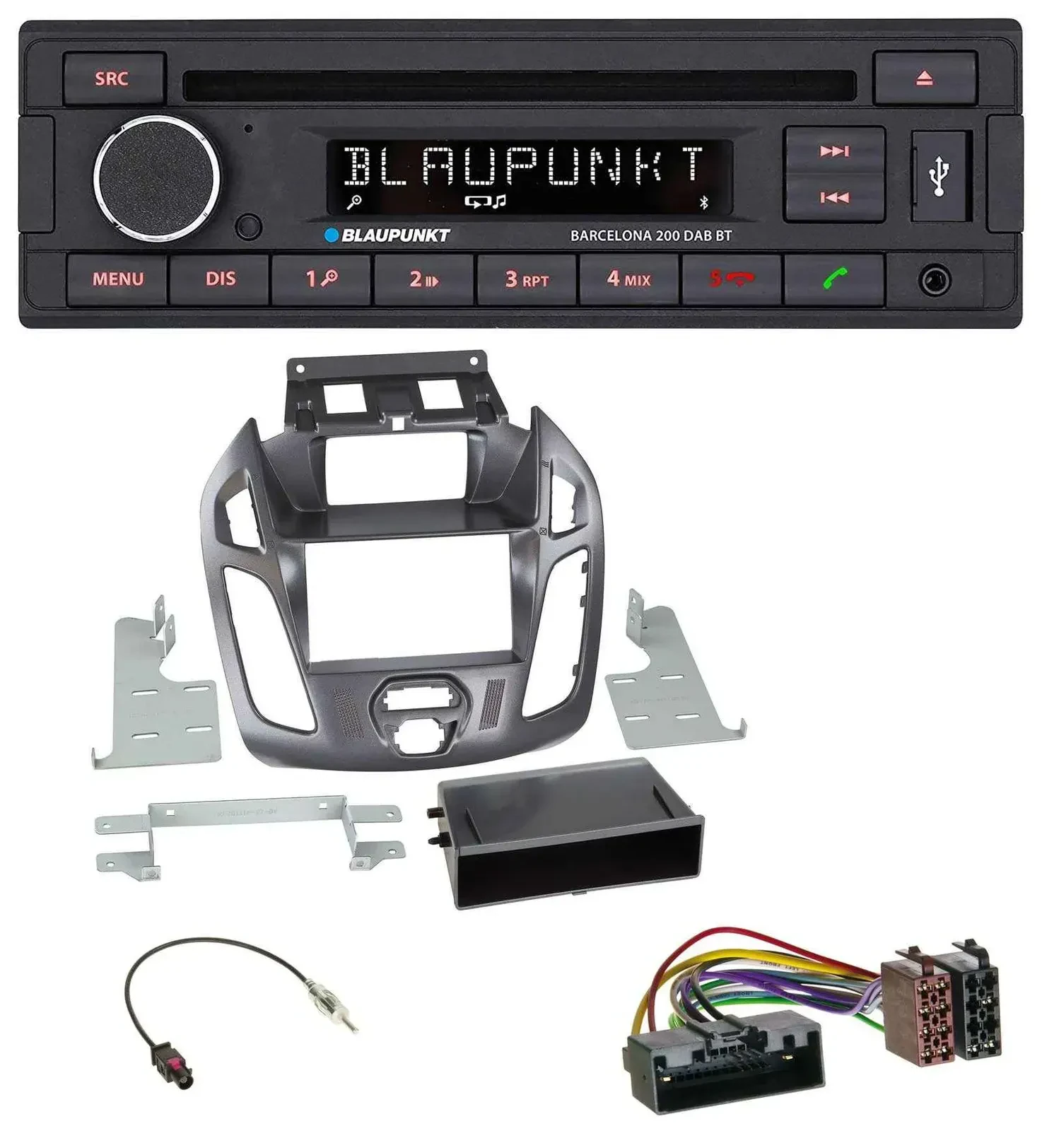 Blaupunkt USB DAB CD Bluetooth MP3 Autoradio für Ford Transit Connect 12-18 Disp