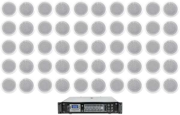 Потолочная акустика Rockville CC65T White с усилителем (50 штук)