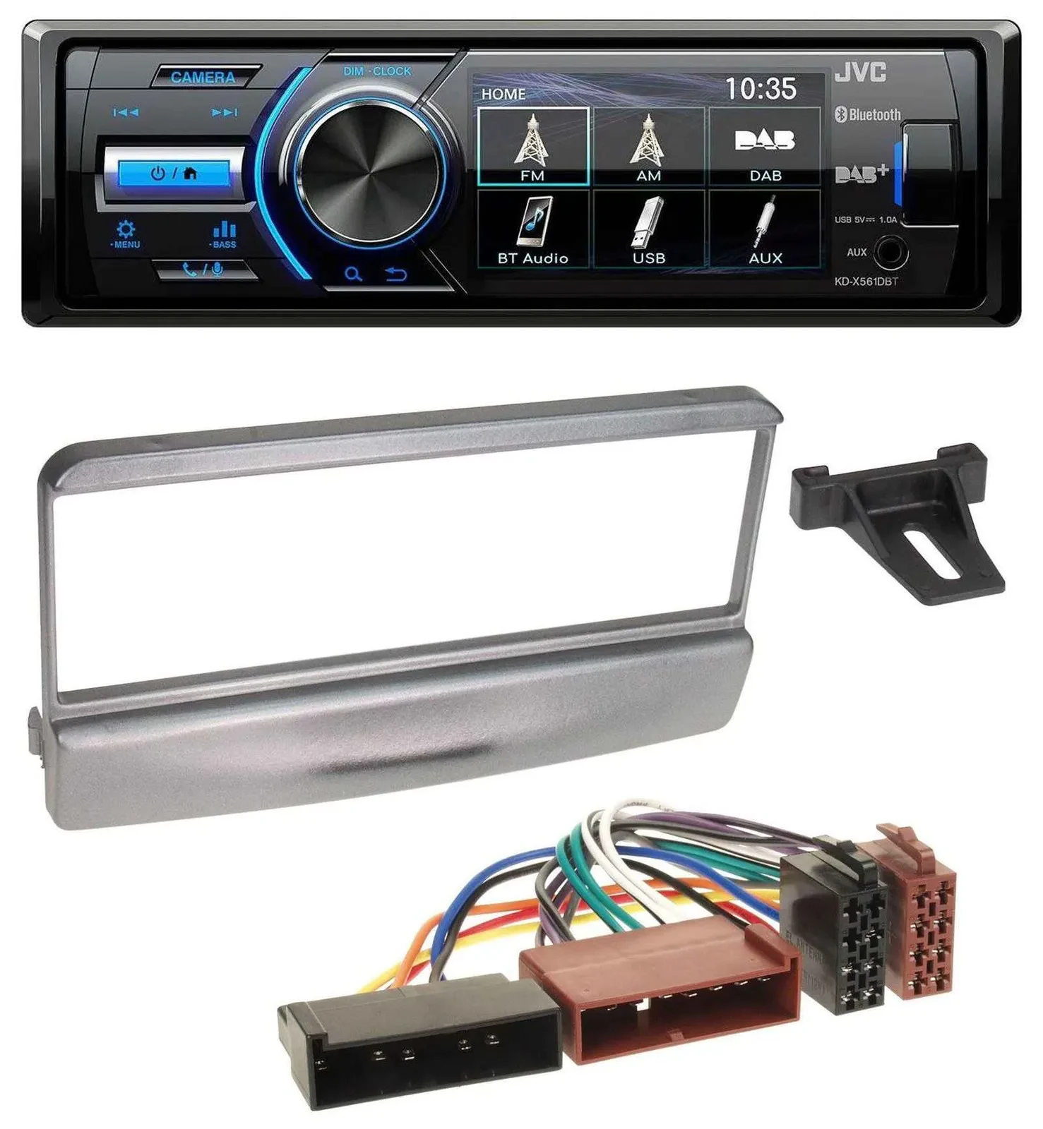 Автомагнитола JVC Bluetooth MP3 USB DAB для Ford Cougar/Fiesta/Escort/Focus (1995–2004)
