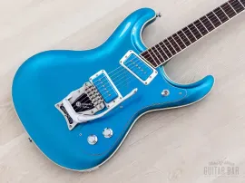 1990s Mosrite Ventures Model '63 Vintage Reissue Sidejack w/ Vibramute & Case