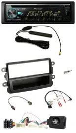 Pioneer CD MP3 Lenkrad DAB USB Autoradio für Dacia ab 2012 schwarz