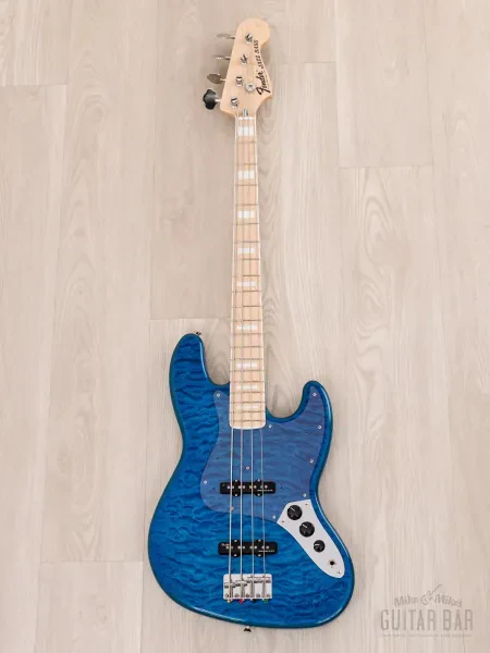 Бас-гитара Fender Traditional II 70s Jazz Bass FSR JJ Caribbean Blue w/gigbag Japan 2021