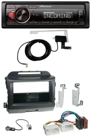 Автомагнитола Pioneer USB MP3 DAB Bluetooth для Kia Sportage 3 (2010–2015), черный