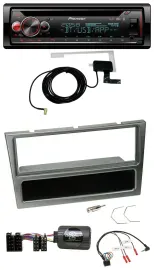 Автомагнитола для Opel Corsa C (2000–2004) Pioneer DAB, CD, USB, Bluetooth, алюминий