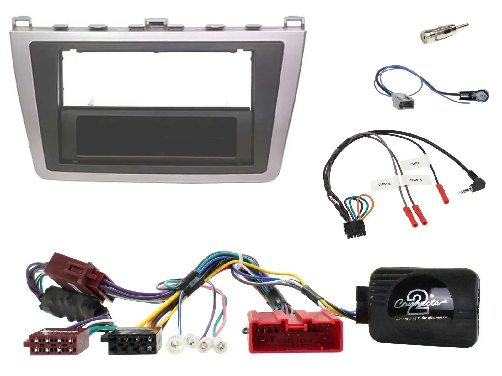 Radioset Lenkradadapter DIN Autoradio für Mazda 6 2008-2010 aktiv