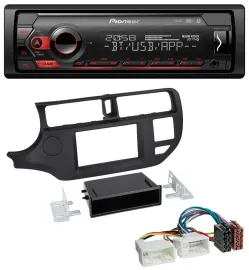Автомагнитола для Kia Rio (UB 2011–2014) Pioneer Bluetooth USB DAB черная