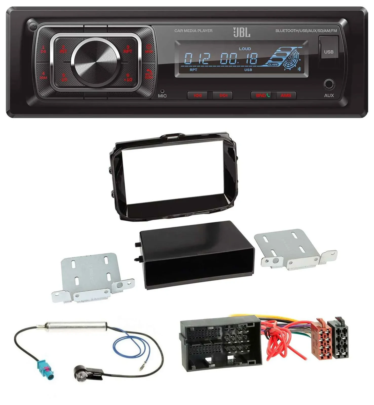 JBL SD AUX MP3 USB Bluetooth Autoradio für Alfa Giulietta 52 Pin ab 13 piano