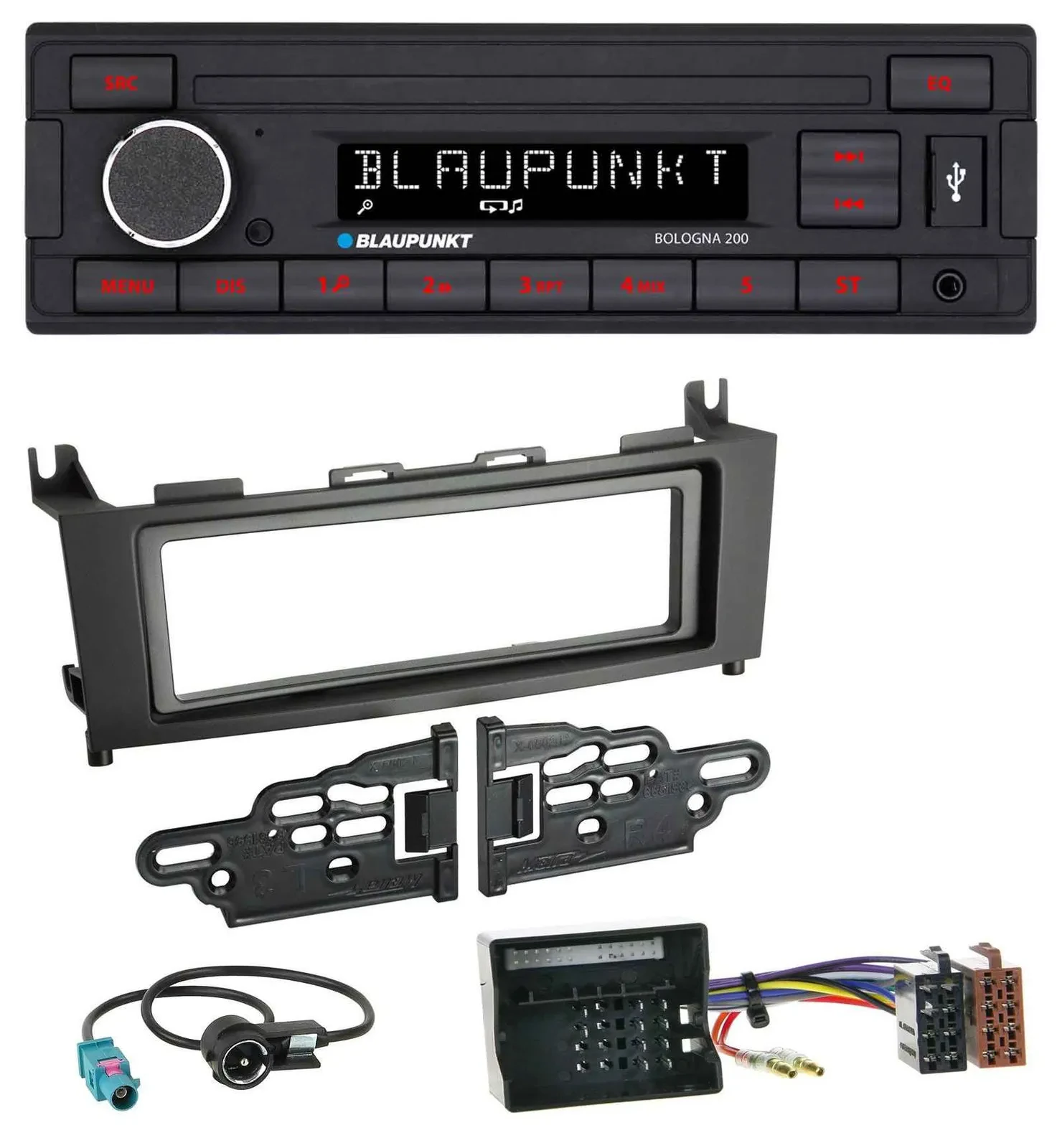 Blaupunkt MP3 AUX USB 1DIN Autoradio für Mercedes GLK (2008-2012)