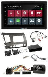 Blaupunkt DAB Bluetooth USB Lenkrad 2DIN Autoradio für Honda Civic 06-10 Hybrid