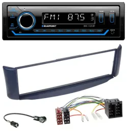 Blaupunkt MP3 Bluetooth USB AUX Autoradio für Smart ForTwo 450 blau ohne Metalls