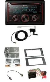 Pioneer 2DIN MP3 DAB USB CD Bluetooth Autoradio für Ford Focus Fiesta 04-08 schw