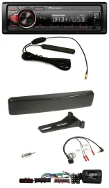 Pioneer MP3 DAB 1DIN Lenkrad USB Autoradio für Ford Focus Mondeo schwarz