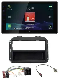 JVC DAB MP3 Bluetooth USB Autoradio für Fiat 500L (mit ISO, ab 2012)