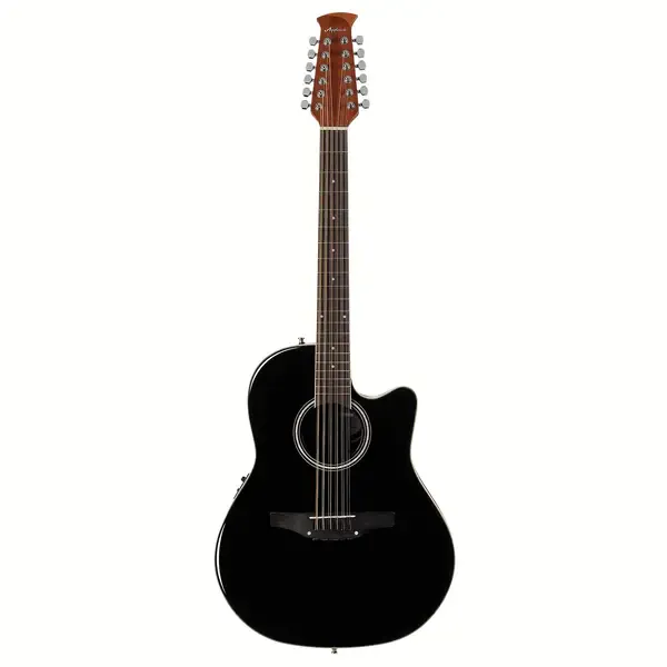 Электроакустическая гитара Applause Standard Mid Depth 12-String  Black Satin