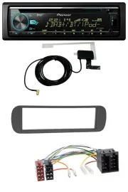 Pioneer MP3 AUX CD USB DAB Autoradio für Lancia Y (1996-2004) - schwarz