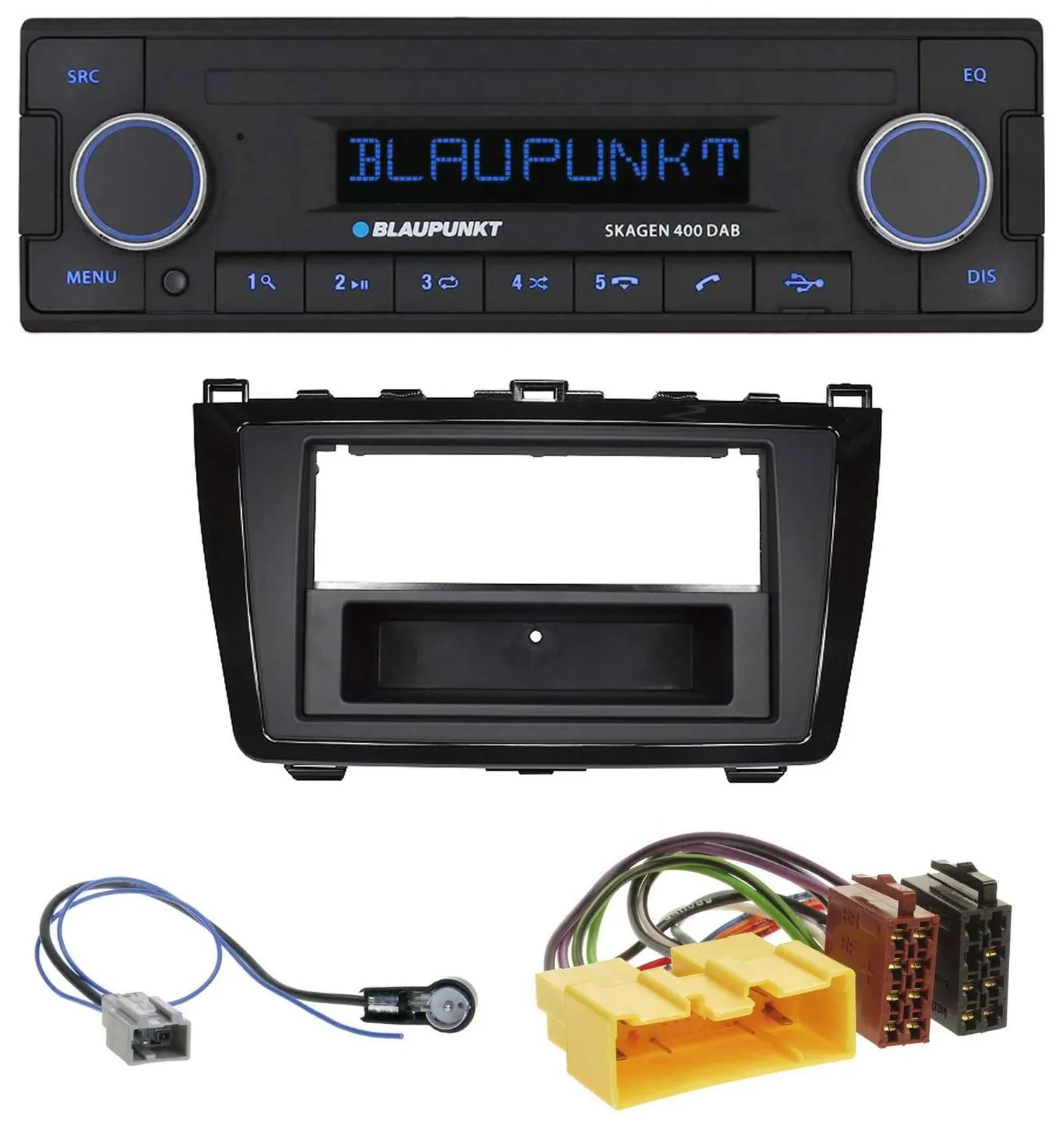 Blaupunkt DAB USB Bluetooth MP3 Autoradio für Mazda 6 (08-12) - glänzend