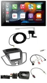 Pioneer Lenkrad USB Bluetooth DAB 2DIN Autoradio für Ford Transit V363 2014-2018