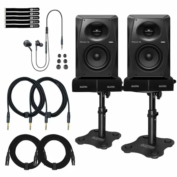 Pioneer DJ VM-50 5" Active Powered Studio Reference Monitor Speaker w Desk Stand