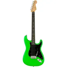 Электрогитара Fender Player Stratocaster Ebony FB Neon Green